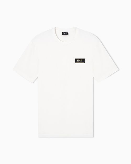 Premium Label stretch viscose-blend crew-neck T-Shirt