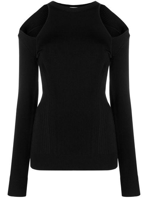 Cut-out detail jumper - Black