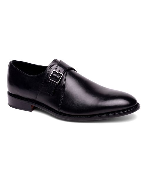 Men's Roosevelt Single Monk Strap Shoes - Black