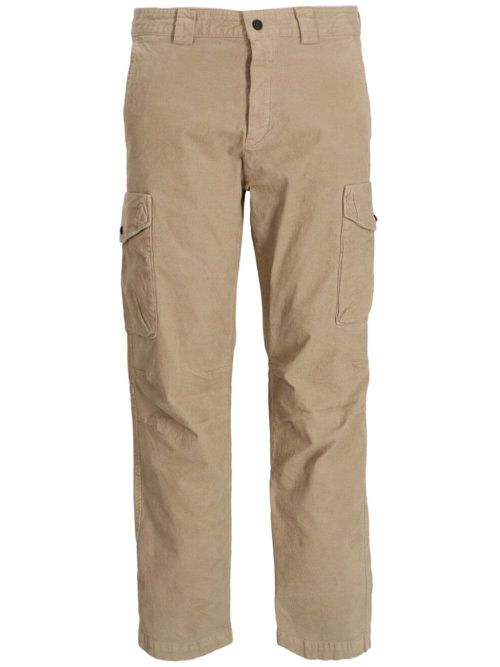 Stretch-cotton cargo pants - Neutrals