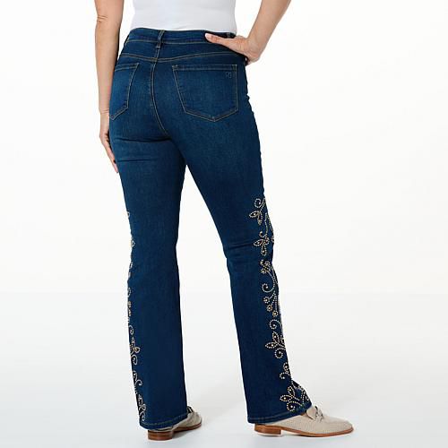 Diane Gilman Signature Collection New Classic Stretch Bootcut Jean - Blue