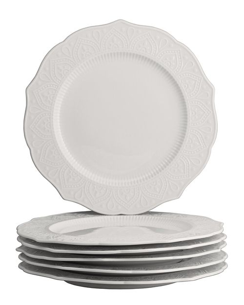 Set of 6 Dahlia Dinner Plates