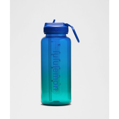 Lululemon – Back to Life Clear Bottle Straw Lid – Color Green/Blue