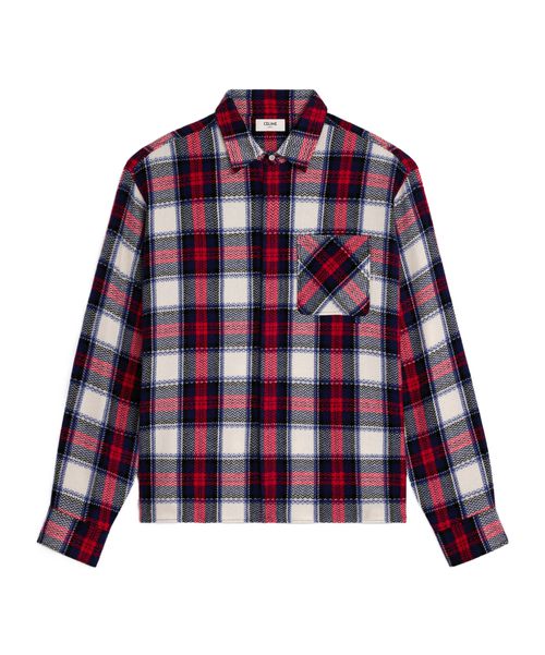 Overshirt IN checked cashmere
