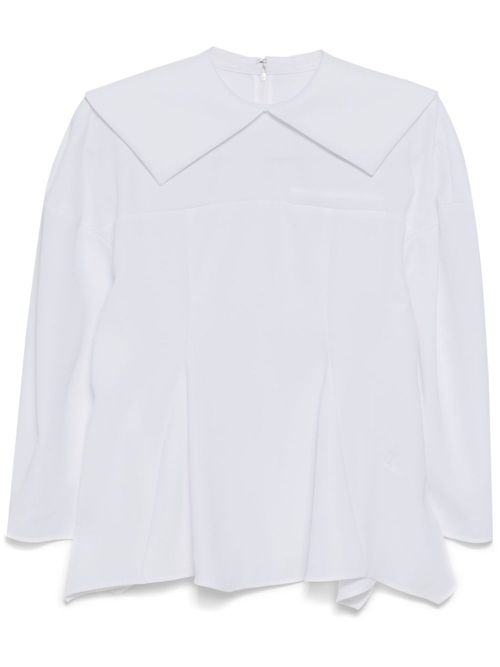 Sewing detail blouse - White