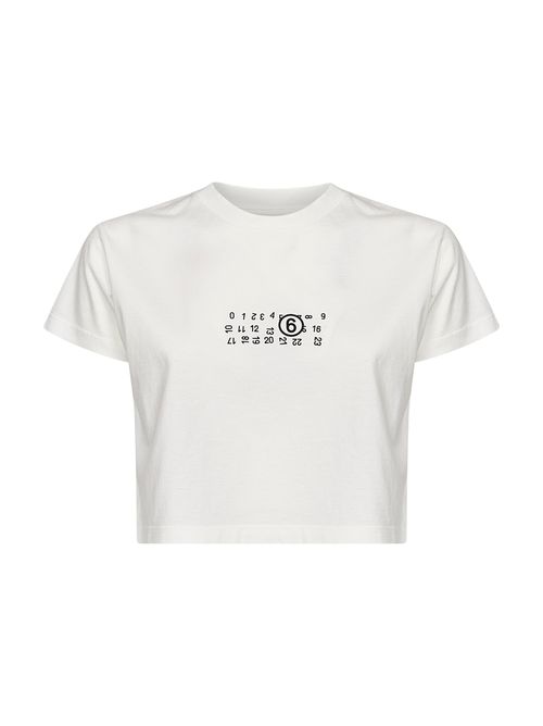 Flipped Numeric Graphic T-Shirt — White
