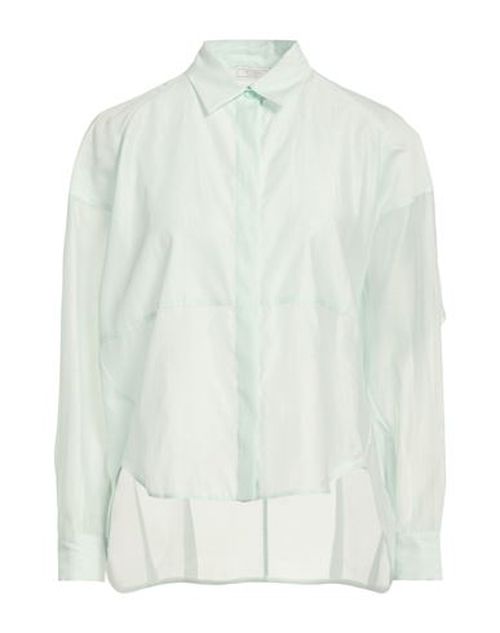 Woman Shirt Sky blue Size 2 Cotton, Silk