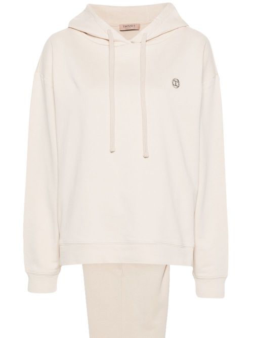 Logo-plaque tracksuit - Neutrals