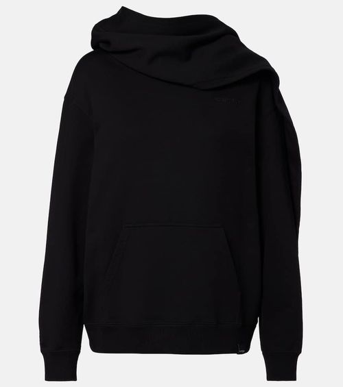 Courrèges Asymmetric cotton jersey sweatshirt
