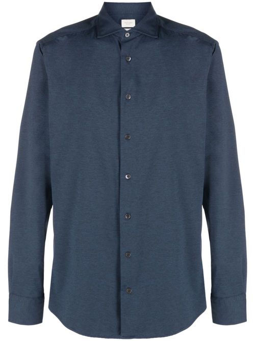 Ribbed longsleeved shirt - Blue