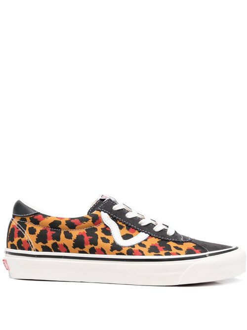 Mix-print sneakers - Black