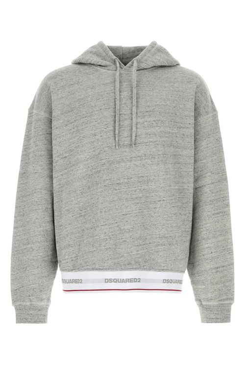 Melange Grey Cotton Oversize Sweatshirt