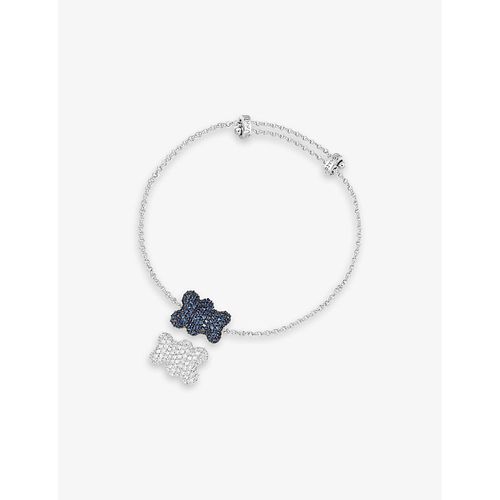 Womens Silver Baby Baba Yummy Sterling-silver and Zirconia Adjustable Bracelet