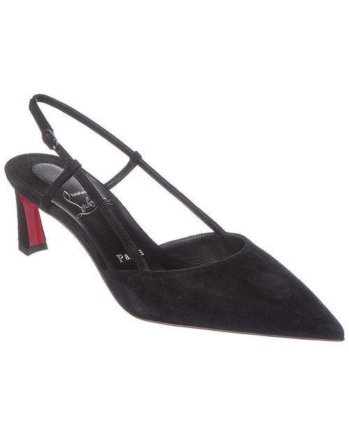 Christian Louboutin Condoroline 55 Suede Slingback Pump
