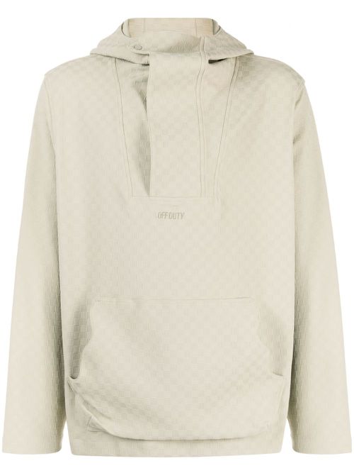 Ribbs checked hoodie - Neutrals