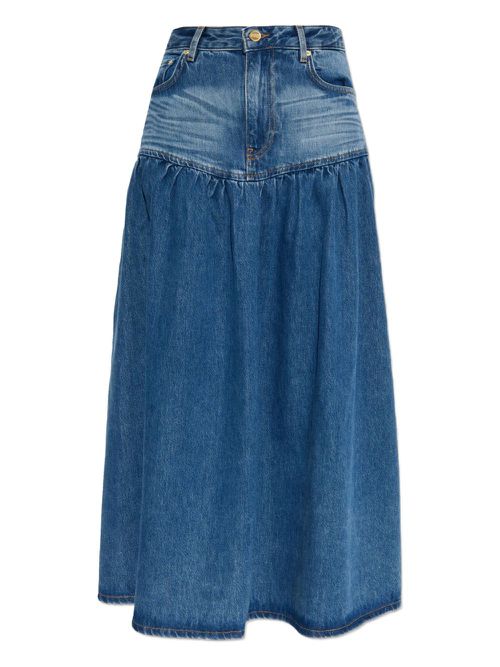 GANNI denim midi skirt - Blue