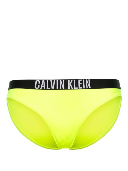 Logo-waistband bikini bottoms - Yellow