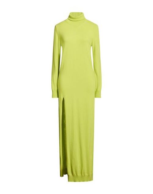 Woman Maxi dress Lime green Size S Virgin Wool, Cashmere
