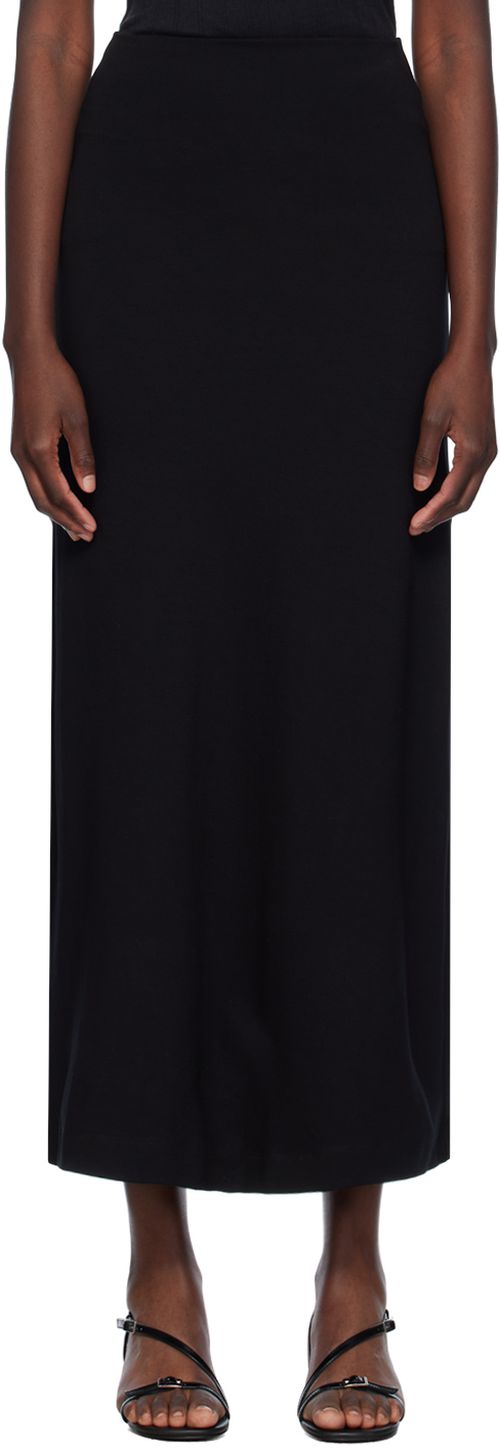LESET Black Rio Midi Skirt