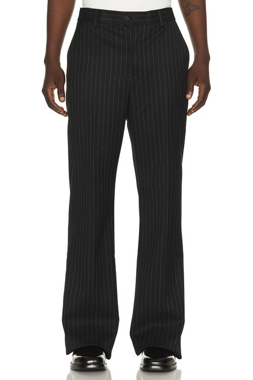 Midnight Rodeo HOSE in Schwarz mit Nadelstreifen - Black. 32 also