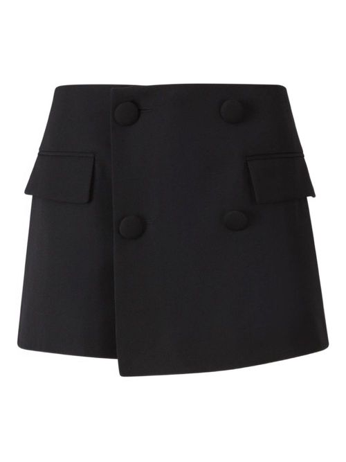 Balmain wool mini skirt - Black