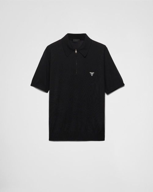 Men's Short Sleeve Zip Polo