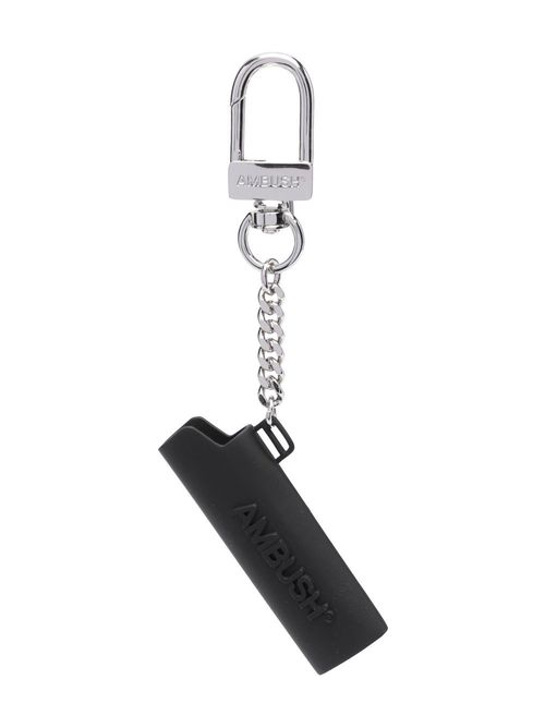 Lighter case brass keychain - Black