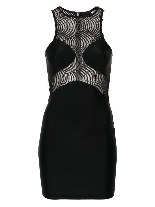 Stretchy mini dress - Black