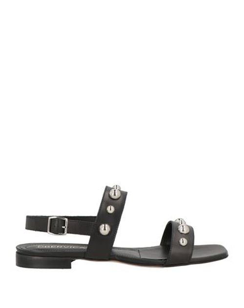 Woman Sandals Black Size 6 Leather