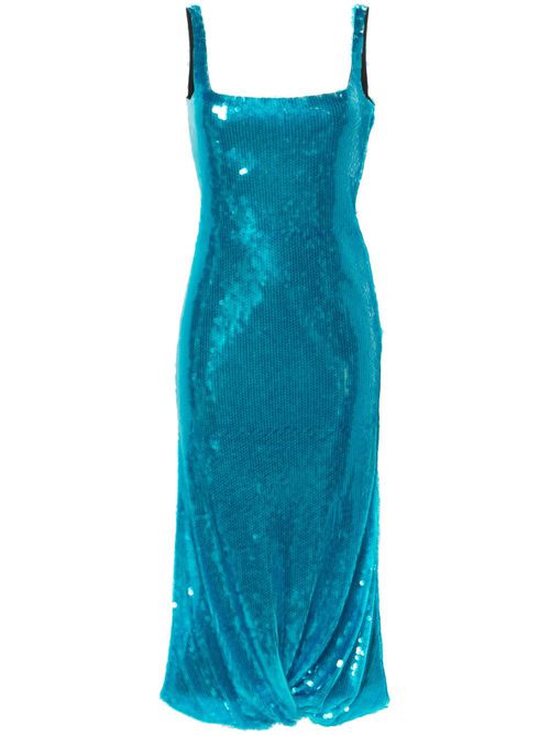 Sidd paillette-embellished midi dress - Blue
