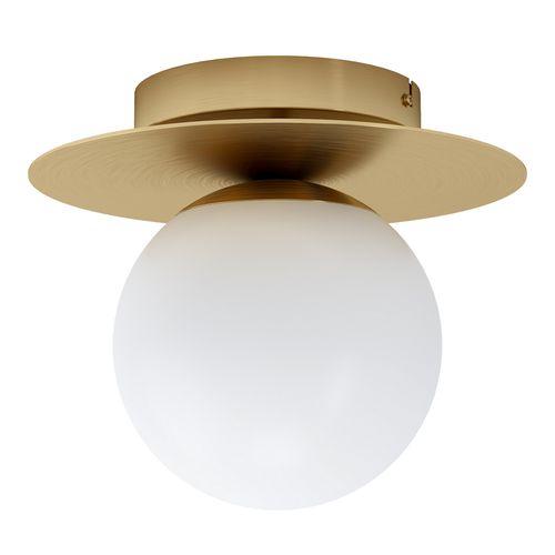 Brushed Brass One Light Ceiling Mount from the Arenales Collection