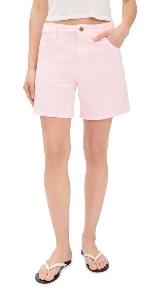 Drift Denim Shorts Pale Pink
