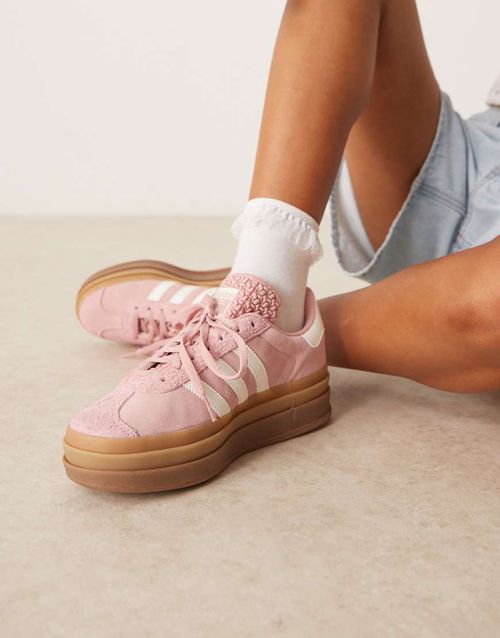 Gazelle Bold trainers in pink and white