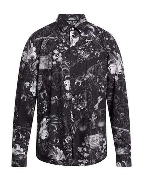 Man Shirt Black Size 36 Cotton