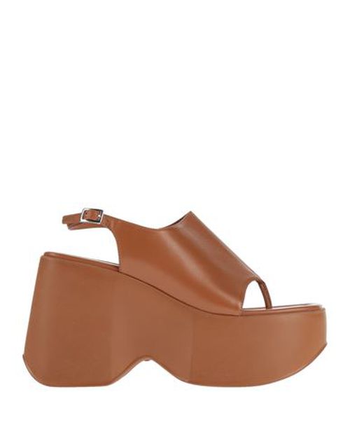 Vic Matiē Woman Thong sandal Tan Size 9 Leather