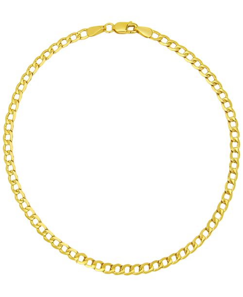 Beveled Curb Link Bracelet in 18k Yellow Gold - Yellow Gold