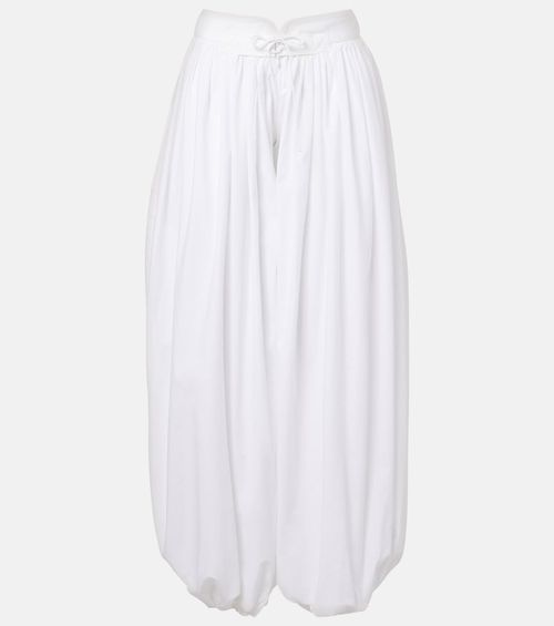 Cotton poplin balloon pants