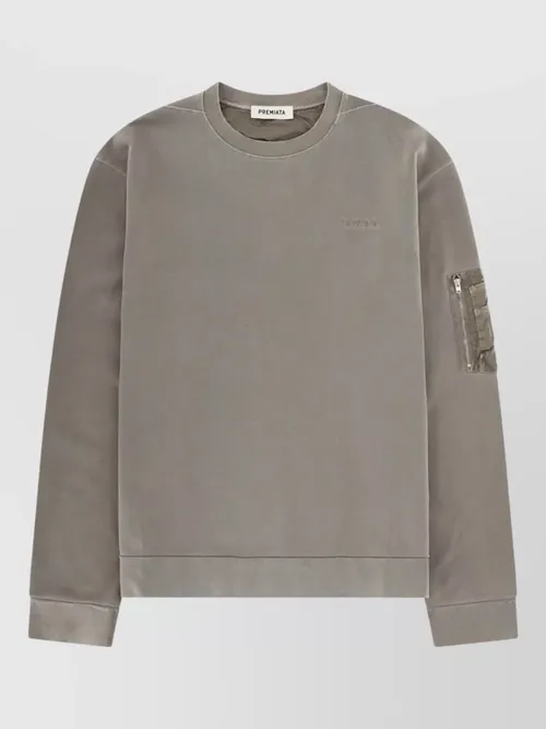 Premiata - long sleeve crew neck top arm pocket
