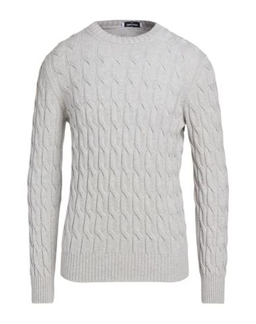 Man Sweater Light grey Size 38 Cashmere