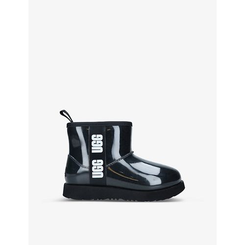 Girls Black Kids Classic Clear Mini Pvc and Faux-shearling Boots 