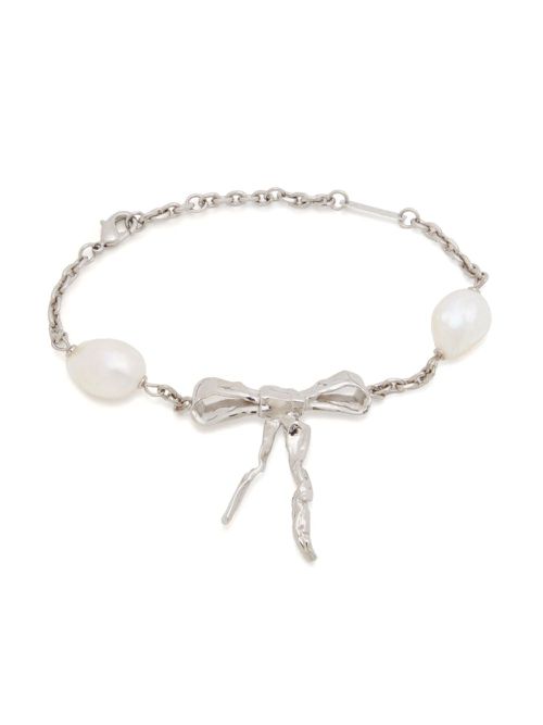 Bow-detail bracelet - Silver
