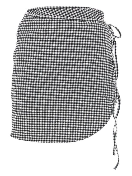 Hunza G mini checkered skirt - Black