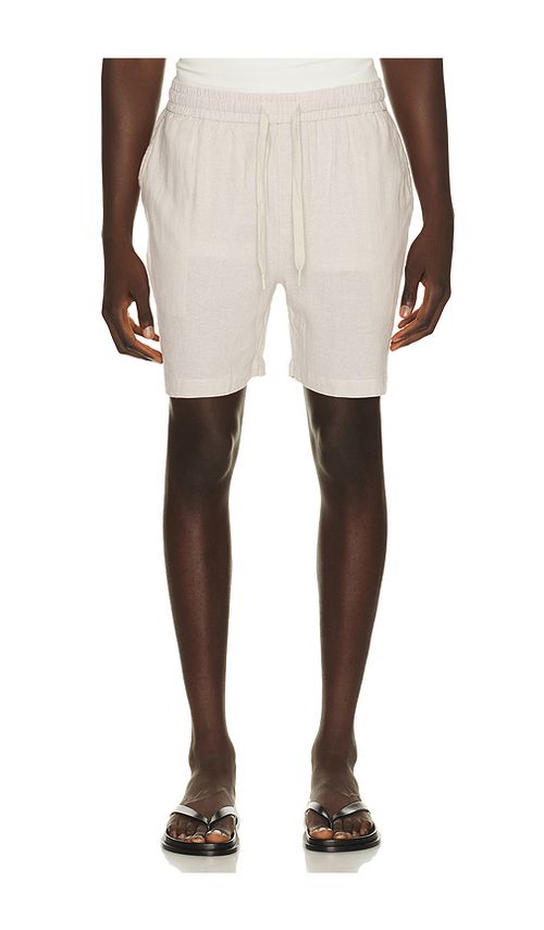 Vintage Summer Linen Shorts in Sand. S also in M, L, XL/1X, XXL/2X