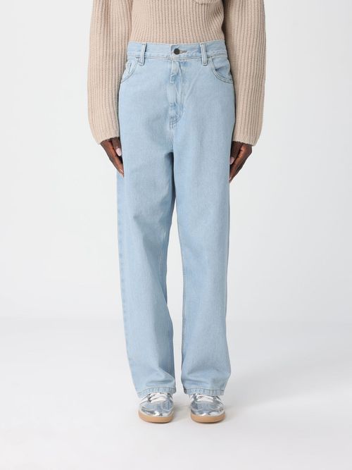 Pants Woman color Gnawed Blue