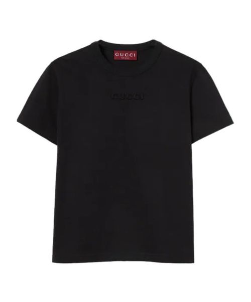 Embroidered cotton jersey T-shirt