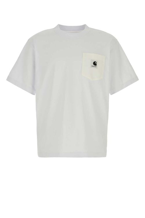 Sacai X Carhartt Wip "Carhartt Wip" Cotton Jersey T-Shirt