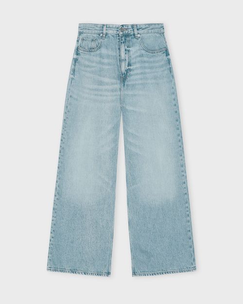 Ganni Jeans Soft Rigid Denim Baggy Light blue wash