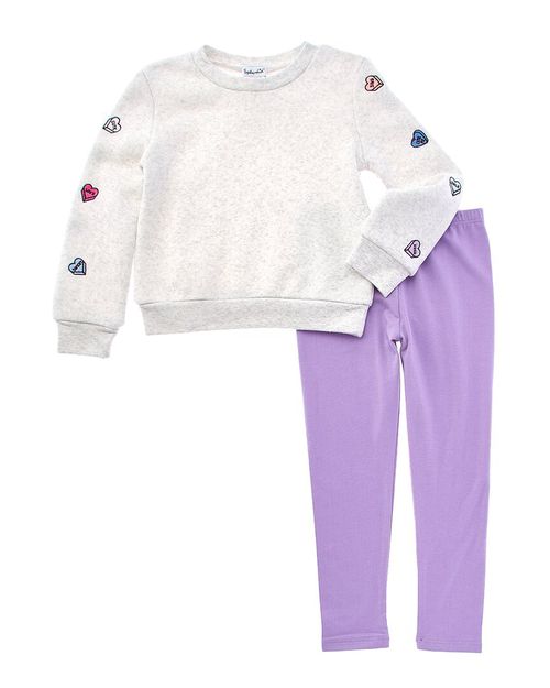 Splendid 2pc Dancing Hearts Sweatshirt & Legging Set