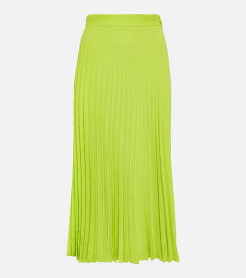 Pleated midi skirt