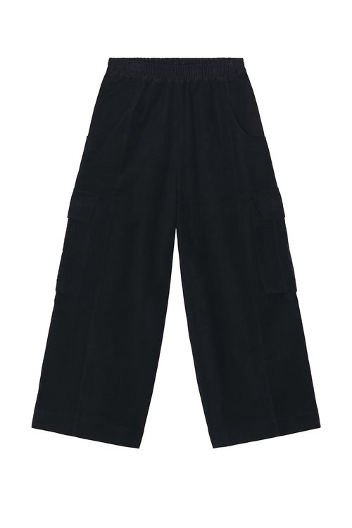 Nicholas Daley Wide Leg Cargo Pant in Navy